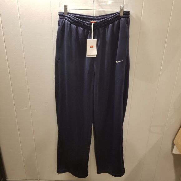 Nike Mens Navy‎ Blue Fit Dry Elastic/Drawstring Waist Track Pants Size Large - Picture 1 of 10